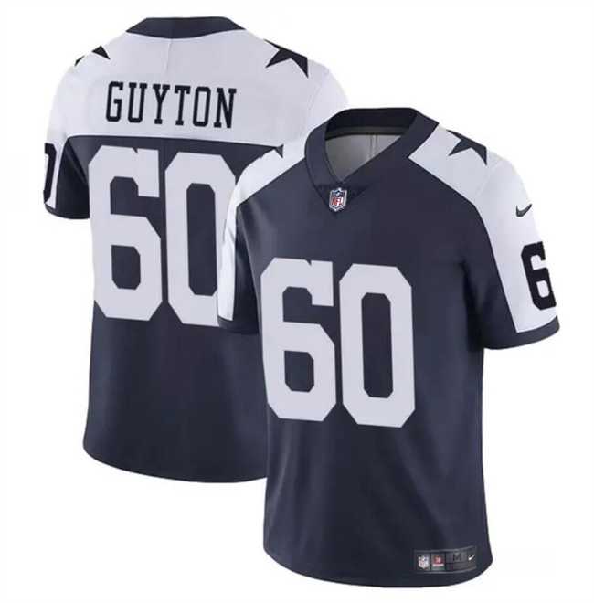 Men & Women & Youth Dallas Cowboys #60 Tyler Guyton Navy White 2024 Draft Vapor Untouchable Thanksgiving Limited Stitched Jersey->dallas cowboys->NFL Jersey